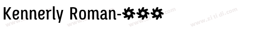 Kennerly Roman字体转换